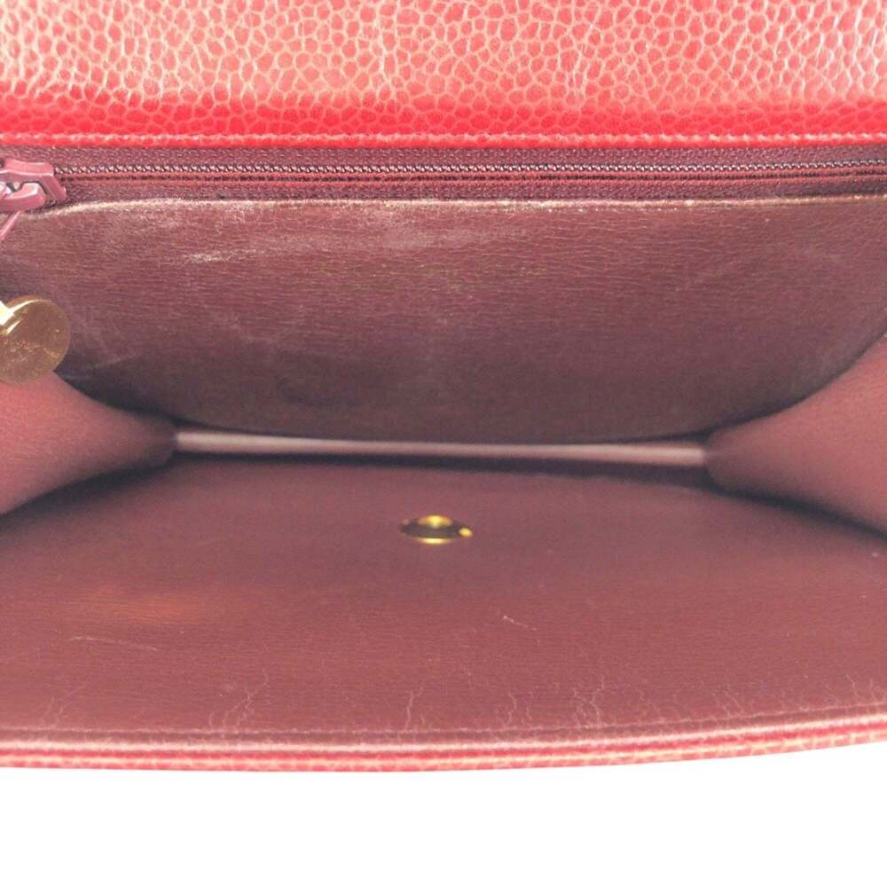 CHRISTIAN DIOR Vintage Red Leather Shoulder Bag - Picture 9 of 10